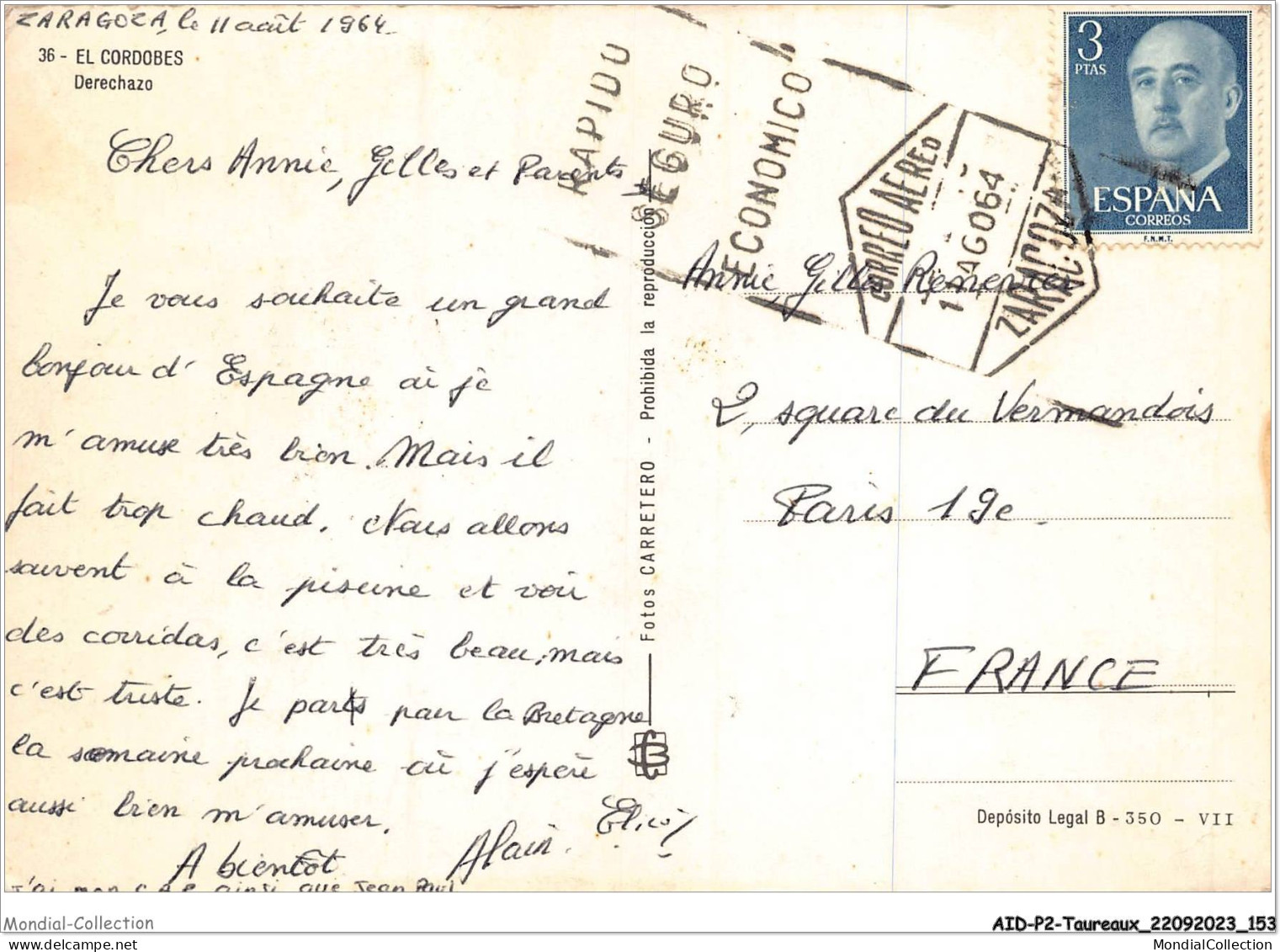 AIDP2-TAUREAUX-0150 - El Cordobes - Derechazo - Stiere