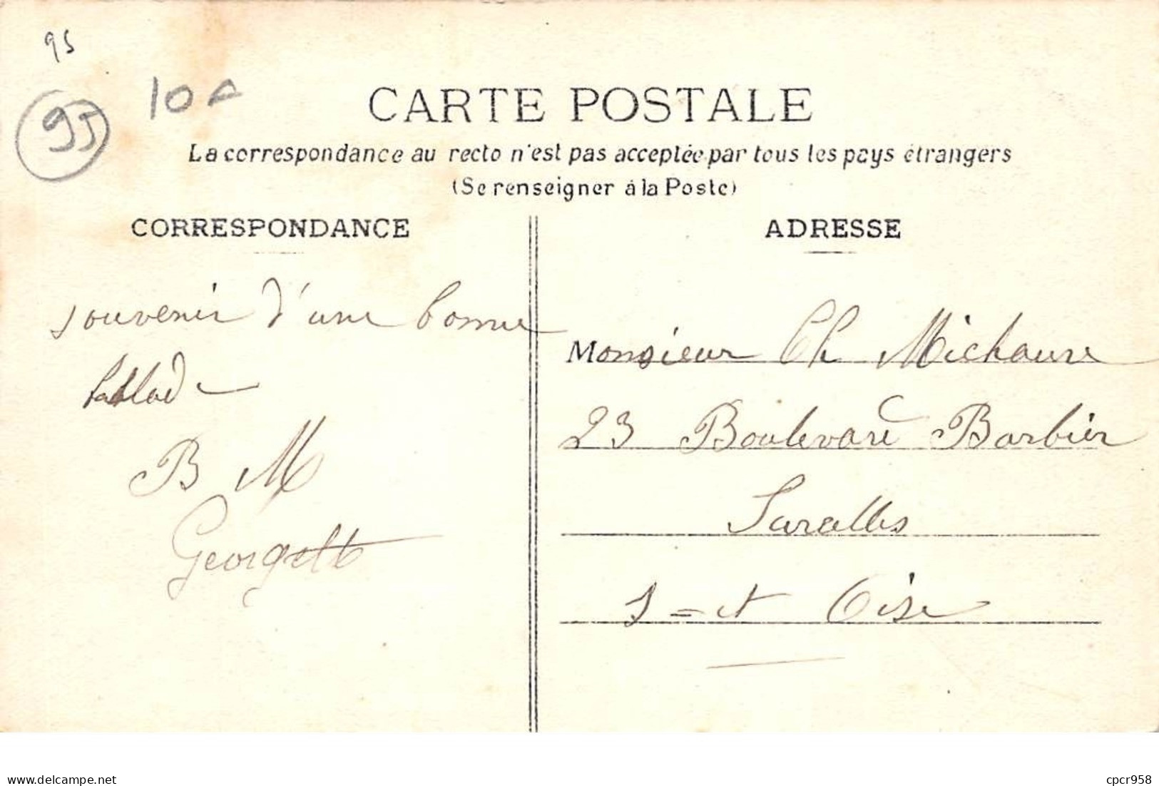 95 - N°111804 - Bouffémont - La Montée De L'église - Bouffémont