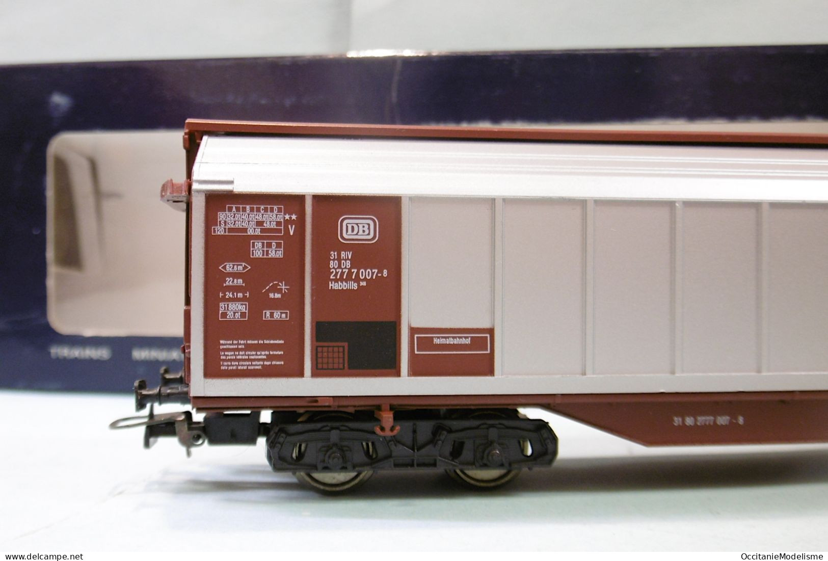 Jouef - WAGON COUVERT Parois Coulissantes Habills DB Réf. 674100 BO HO 1/87 - Goods Waggons (wagons)