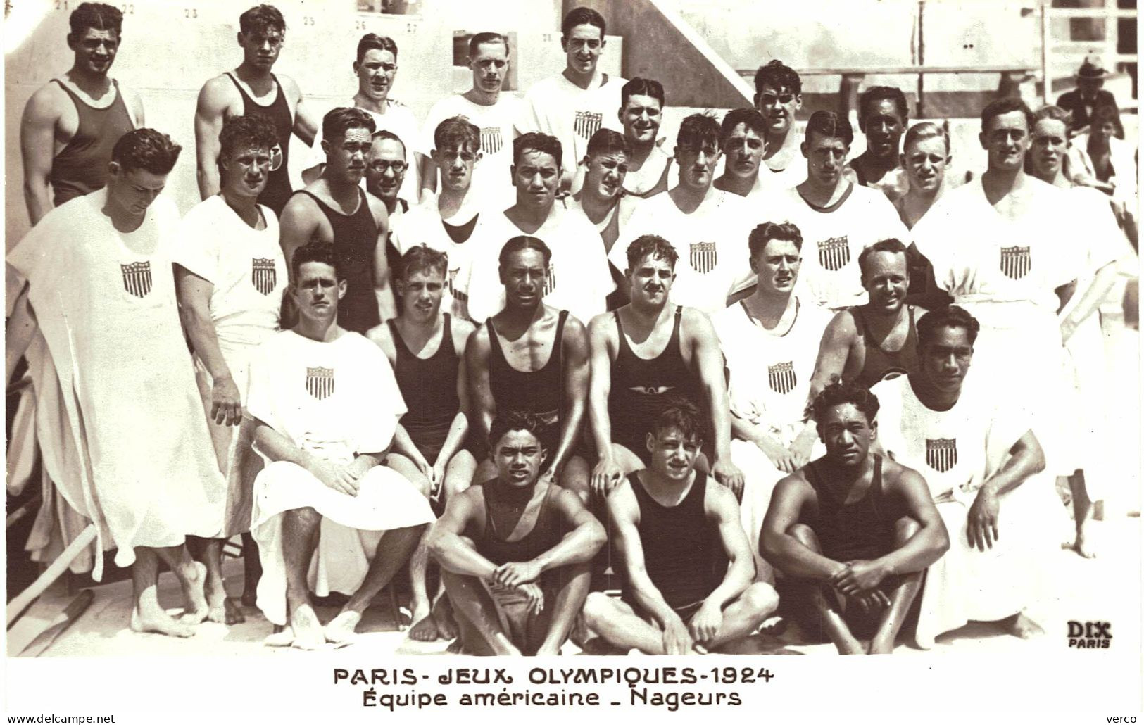 Carte POSTALE  Ancienne De JEUX OLYMPIQUES - PARIS 1924, NATATION, Equipe Américaine - Olympische Spiele