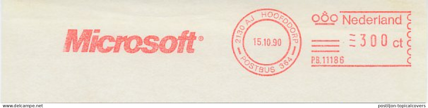 Meter Cut Netherlands 1990 Microsoft - Computers