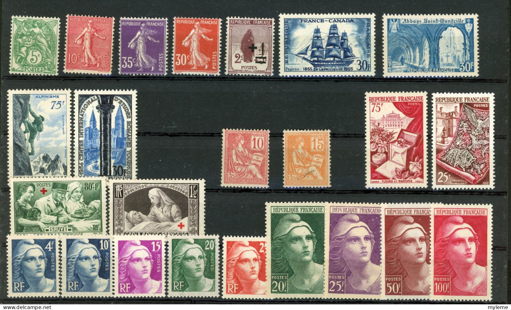 BS367  Bel Ensemble De Timbres De Divers Pays Dont Plaquette De France Avec N° 116 ** Signé . A Saisir !!! - Verzamelingen (in Albums)