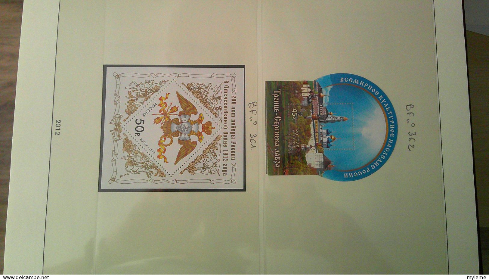 BS368  Collection Russie en reliure LINDNER timbres et blocs de 2012 à 2014 ** très bien suivie . A saisir !!!