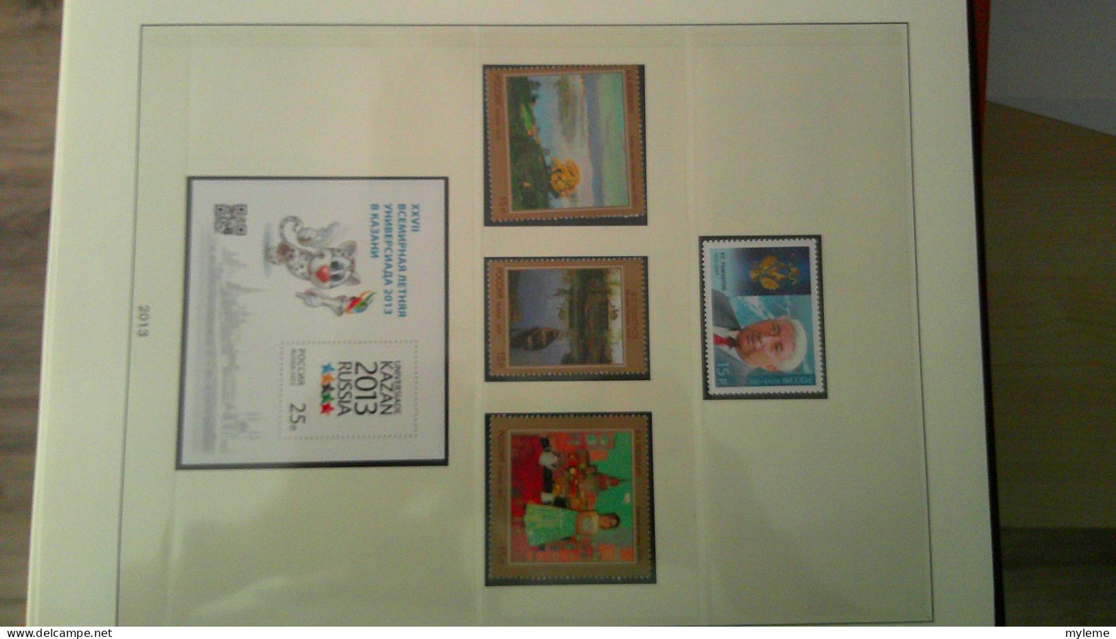 BS368  Collection Russie en reliure LINDNER timbres et blocs de 2012 à 2014 ** très bien suivie . A saisir !!!