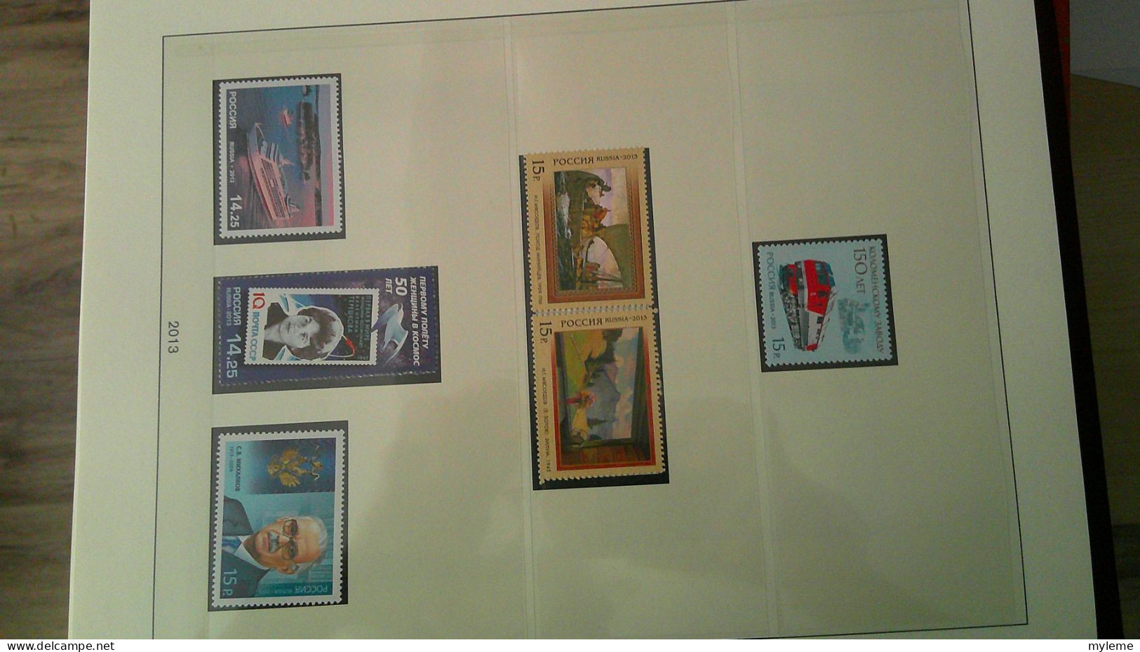 BS368  Collection Russie en reliure LINDNER timbres et blocs de 2012 à 2014 ** très bien suivie . A saisir !!!