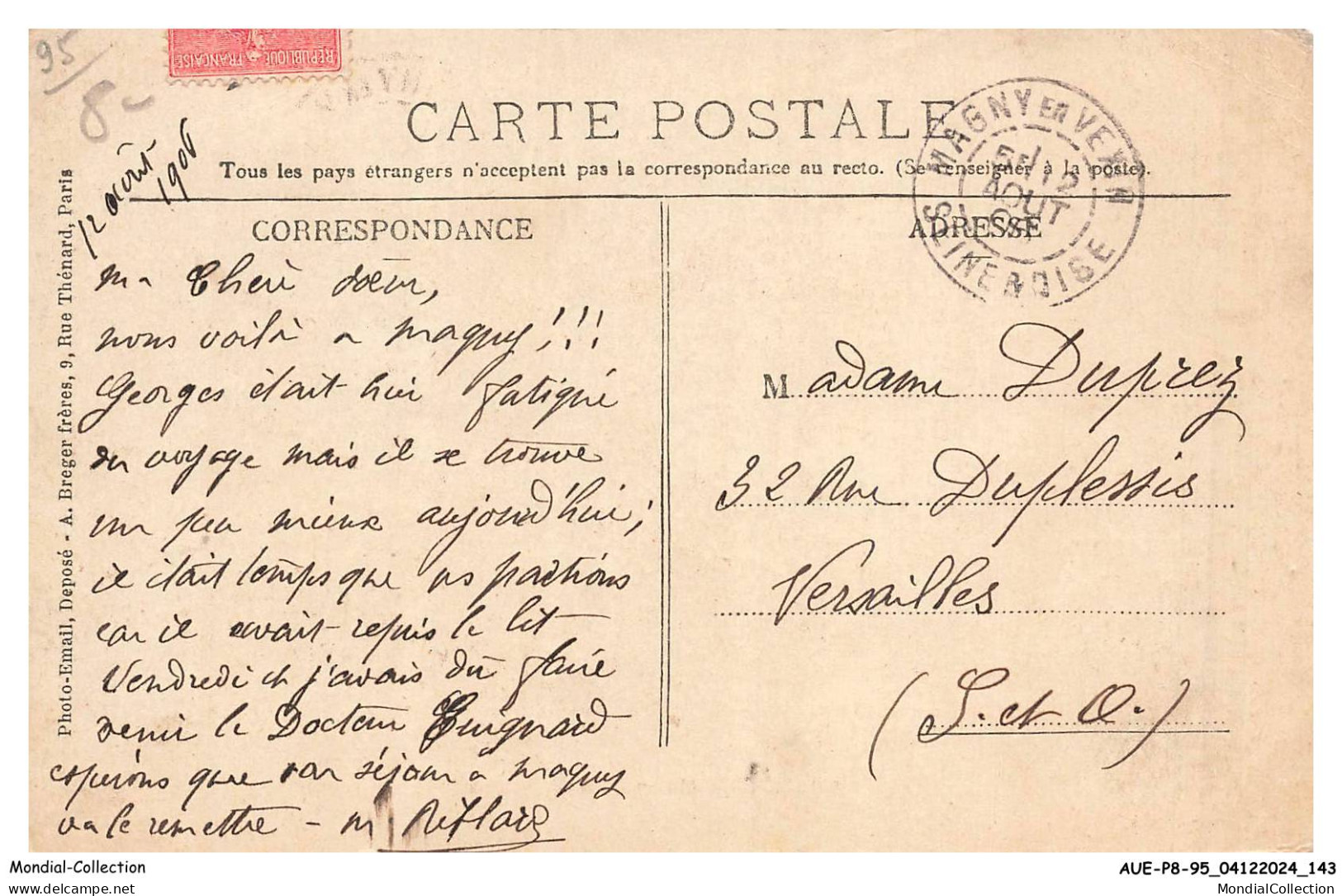 AUEP8-0582-95 - MAGNY-EN-VEXIN - Rue De Rouen - Magny En Vexin