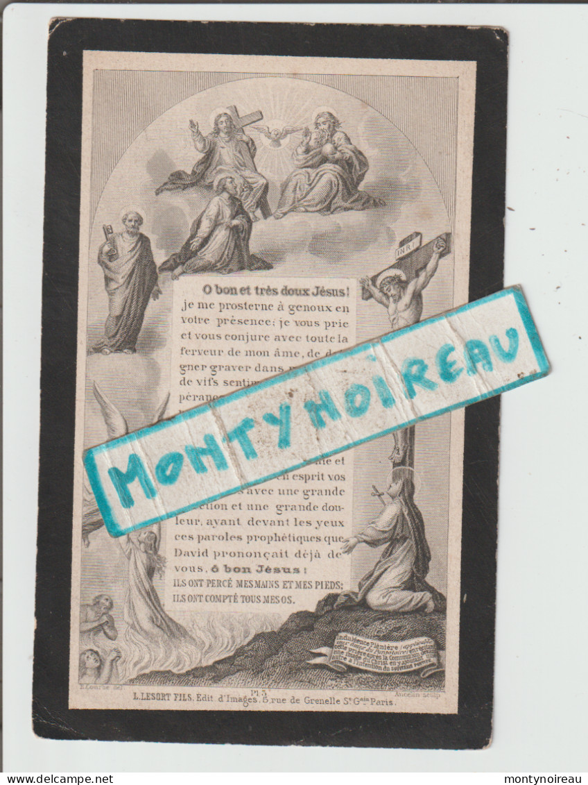 VP : Image Religieuse ;Pierre Michaux 1877,imp L. Lesort - Devotion Images