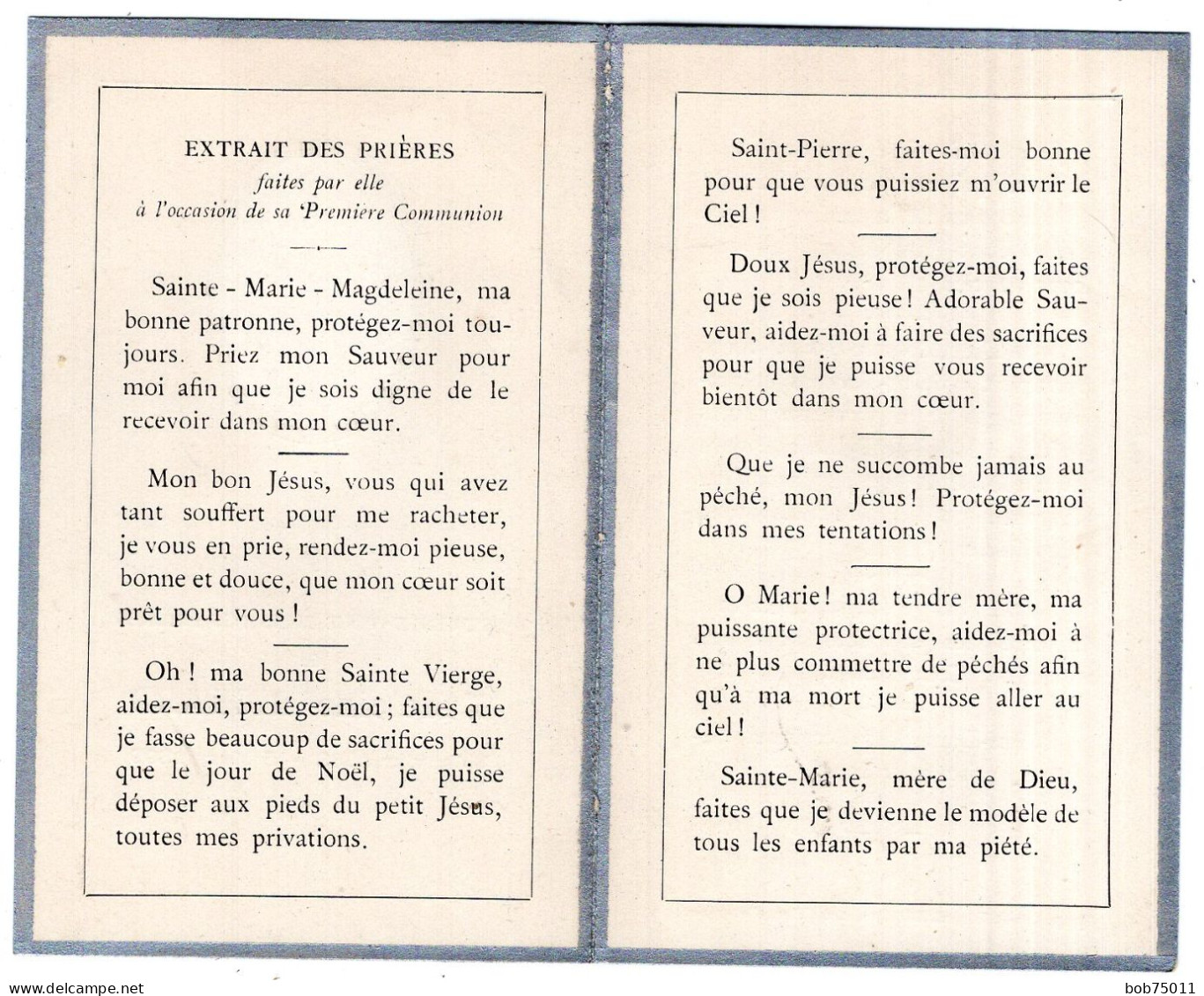 Souvenir De Madeleine Richard  8 Janvier 1888 - 5 Mars 1899 - Obituary Notices
