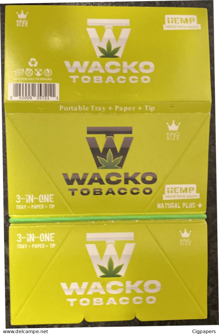 Wacko Tobacco - Cigarette Papers & Tips & Magnetic Closure + Tray - Papier Cigarettes; Papier à Rouler Les Cigarettes - Sonstige & Ohne Zuordnung