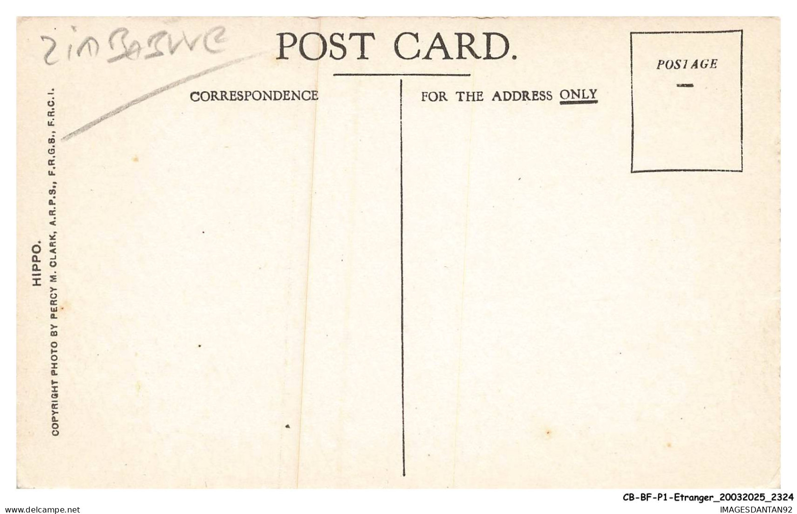 CB-BFP1-1163-ZIMBABWE - HIPPO - Simbabwe