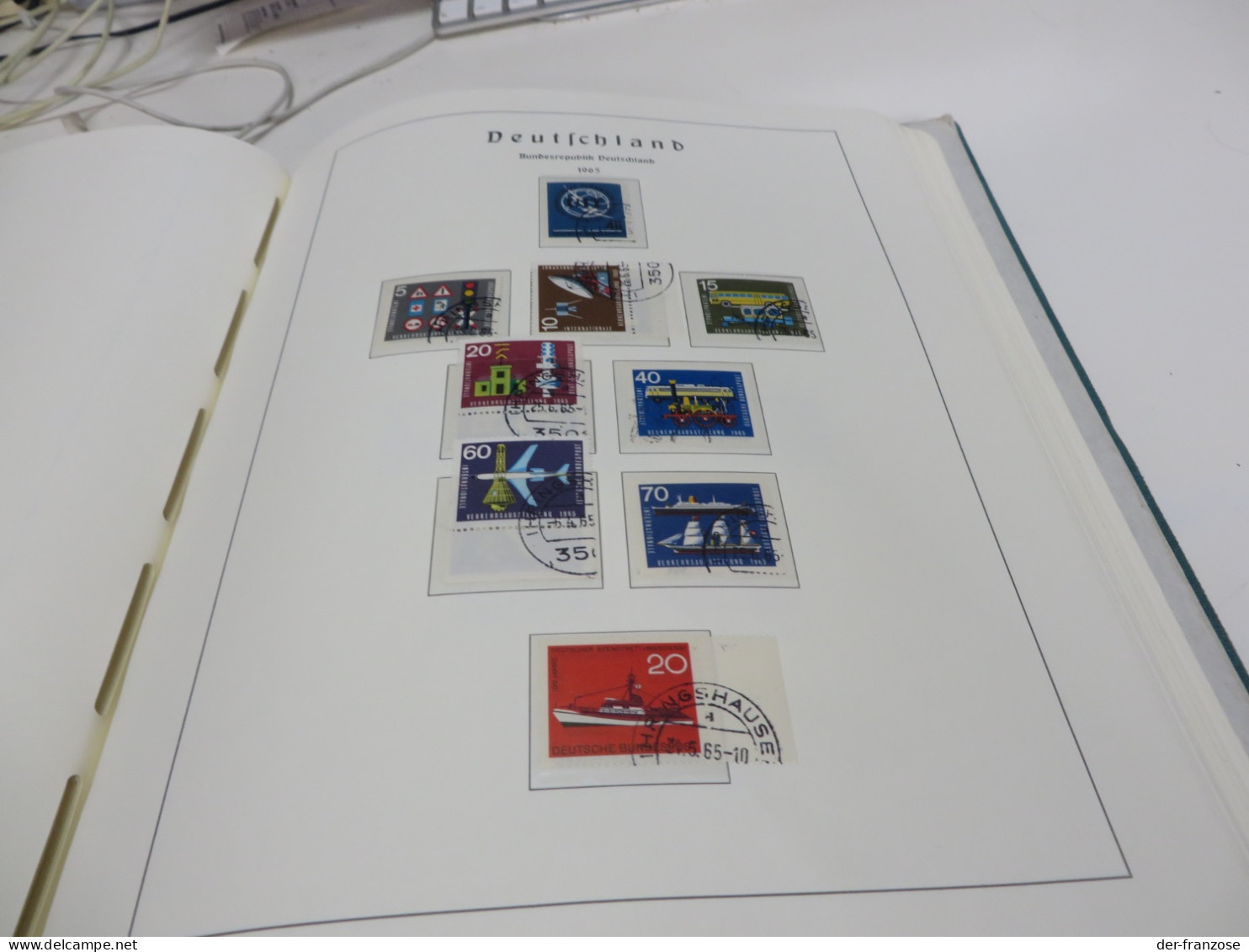 BUND Slg. 1949 bis 1972 mit o /  MARKEN auf SEITEN im BINDER