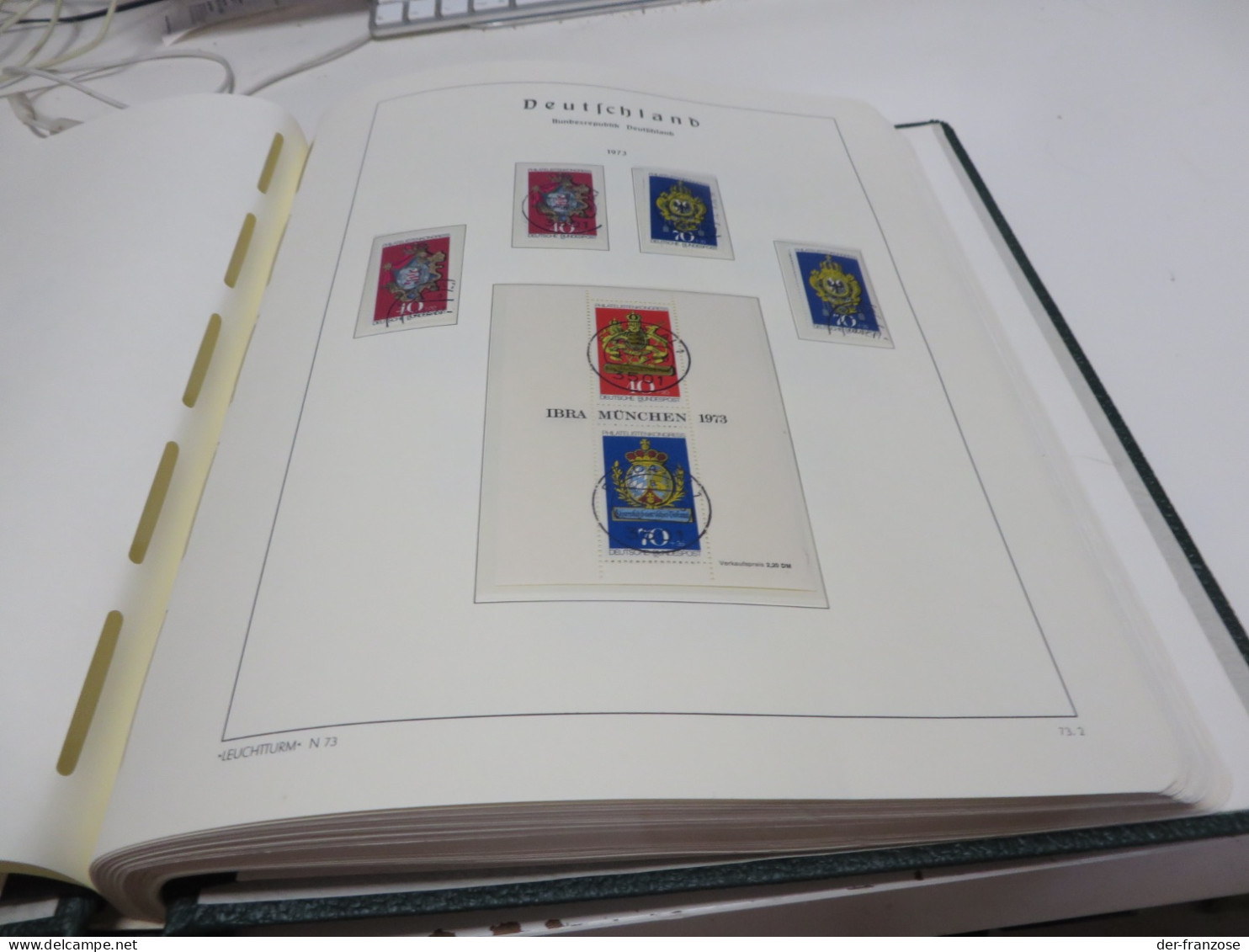 BUND Slg. 1973 Bis 1985 Mit O /  MARKEN Auf SEITEN Im BINDER - Collections (with Albums)