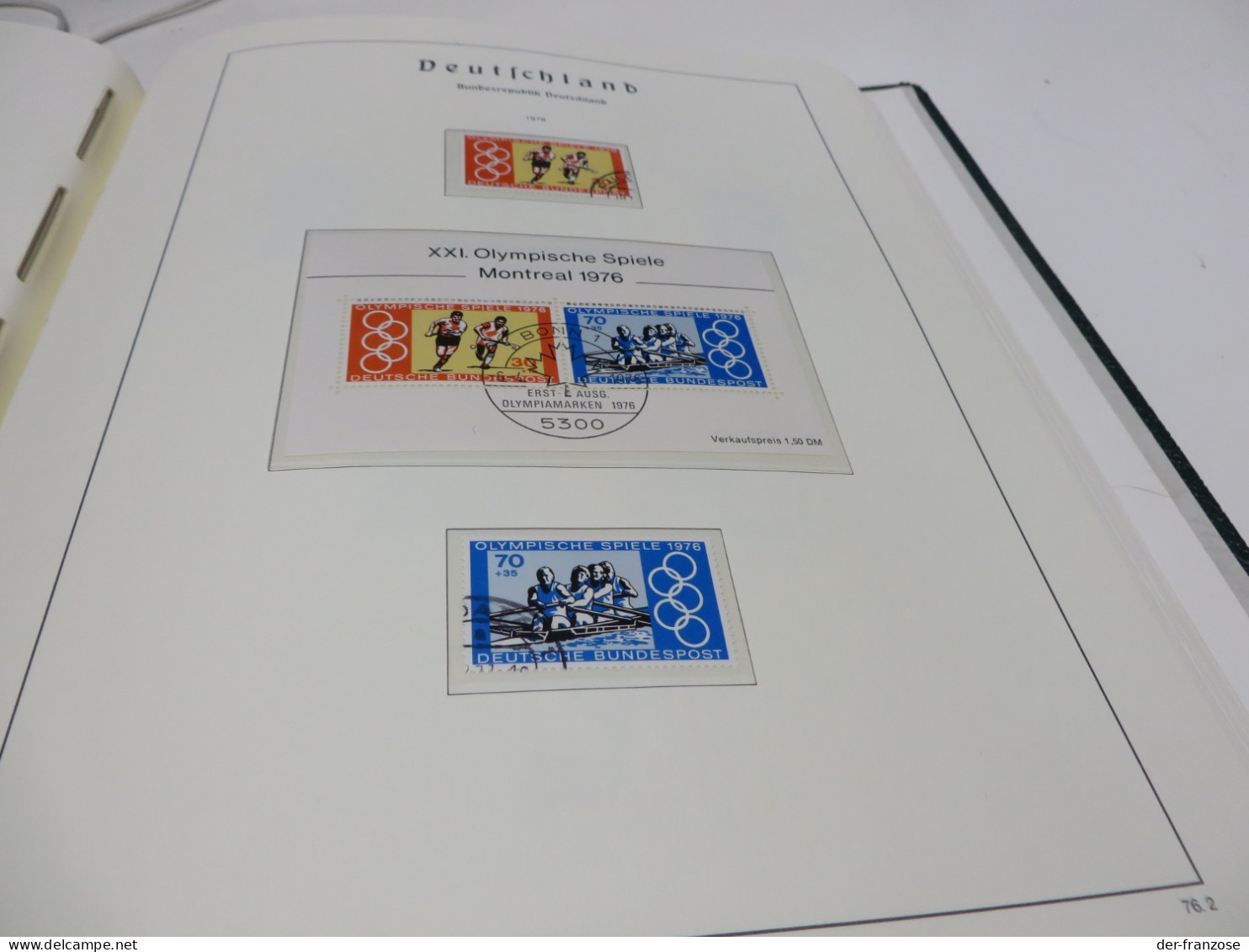 BUND Slg. 1973 bis 1985 mit o /  MARKEN auf SEITEN im BINDER