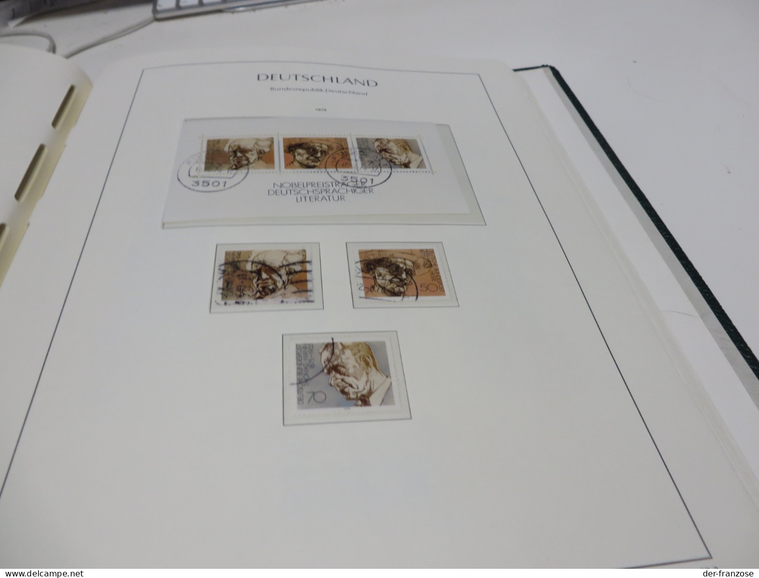 BUND Slg. 1973 bis 1985 mit o /  MARKEN auf SEITEN im BINDER