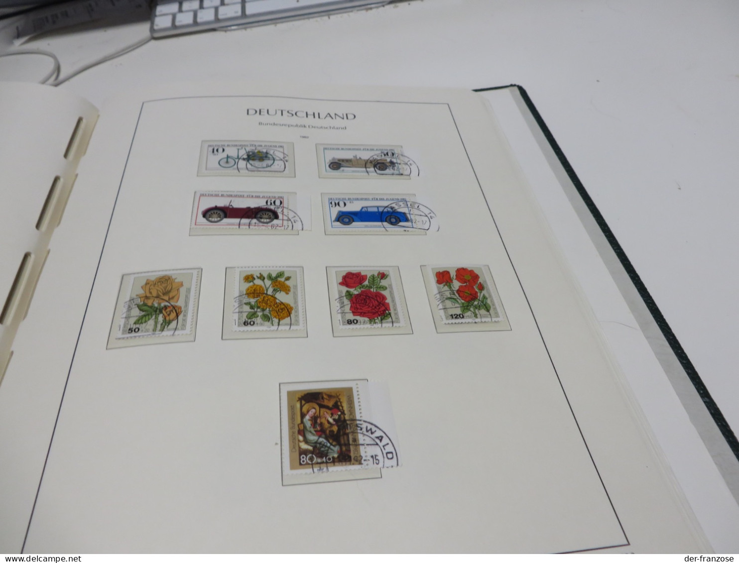 BUND Slg. 1973 bis 1985 mit o /  MARKEN auf SEITEN im BINDER