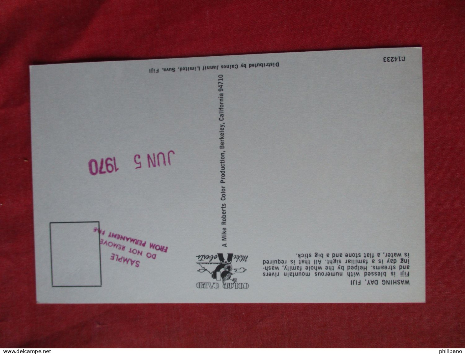 Washing Day.  Fiji   Ref  6617 - Fidschi