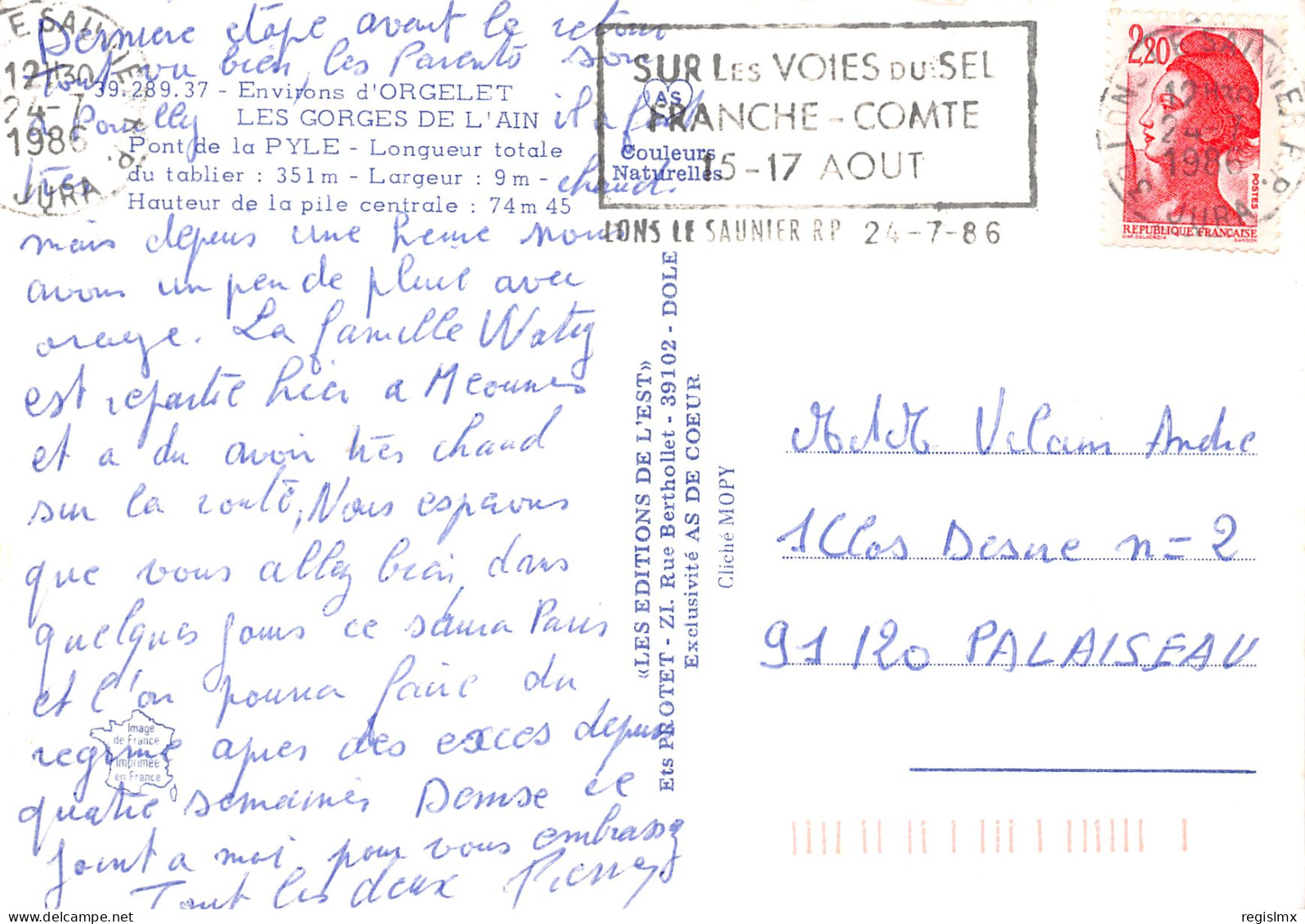 39-ORGELET-N°2828-D/0195 - Orgelet