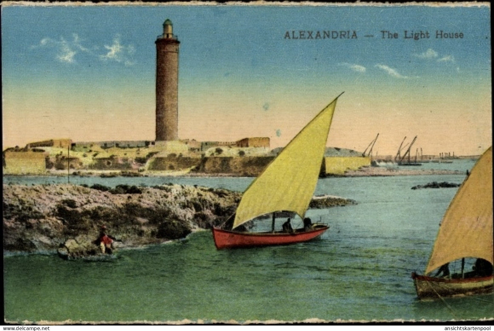 CPA Alexandria Ägypten, Der Leuchtturm - Sonstige & Ohne Zuordnung