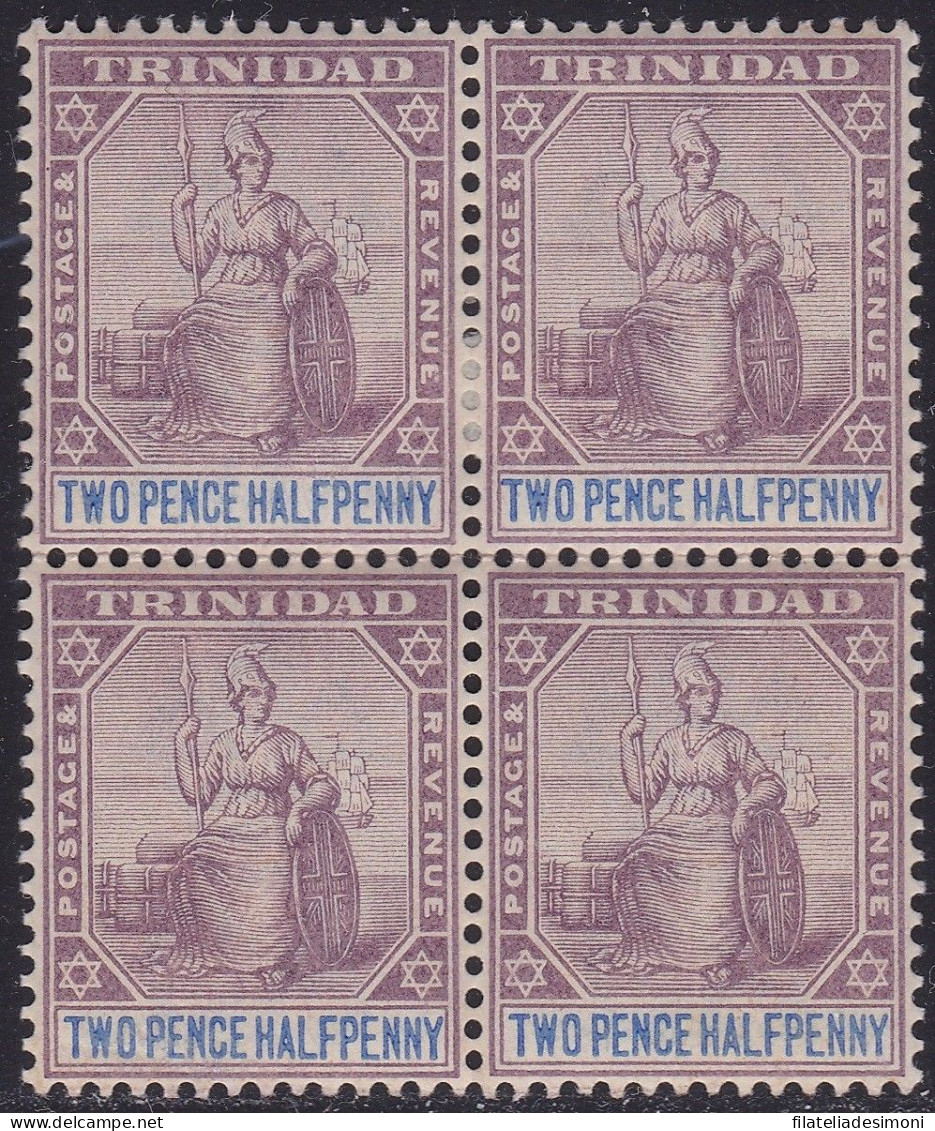 1902 TRINIDAD, SG 129 Block Of 4 MNH/**(2) MLH/*(2) - Other & Unclassified