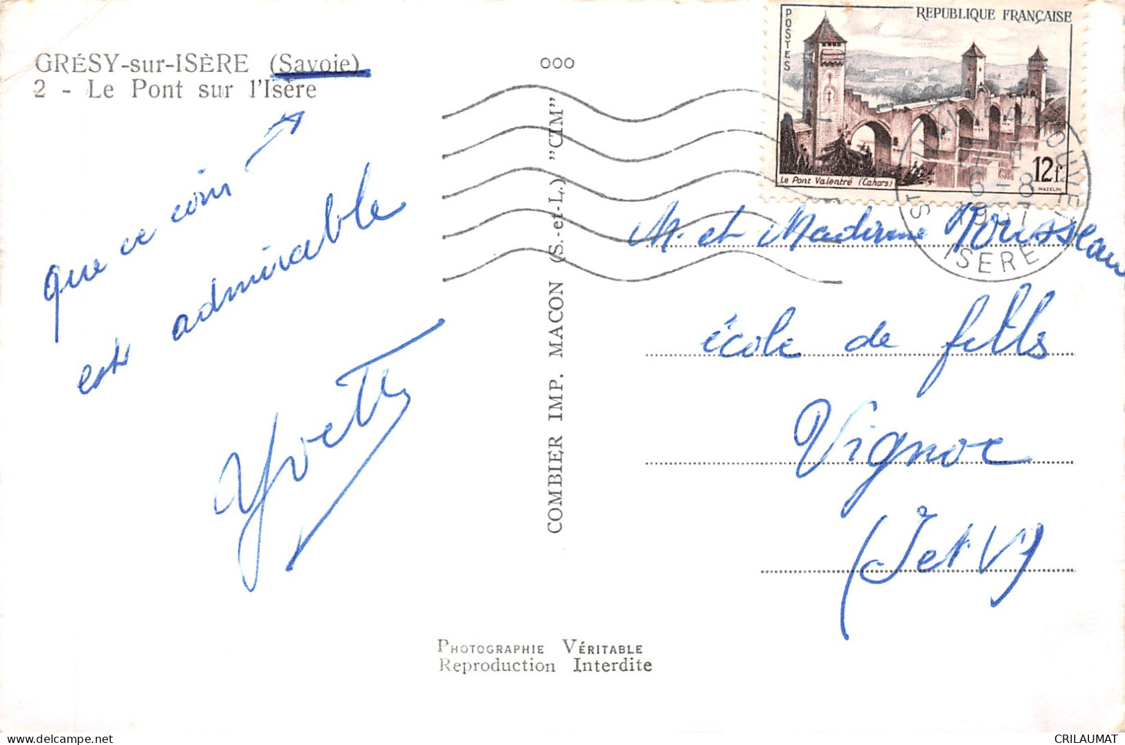 73-GRESY SUR ISERE-N°5148-F/0209 - Gresy Sur Isere