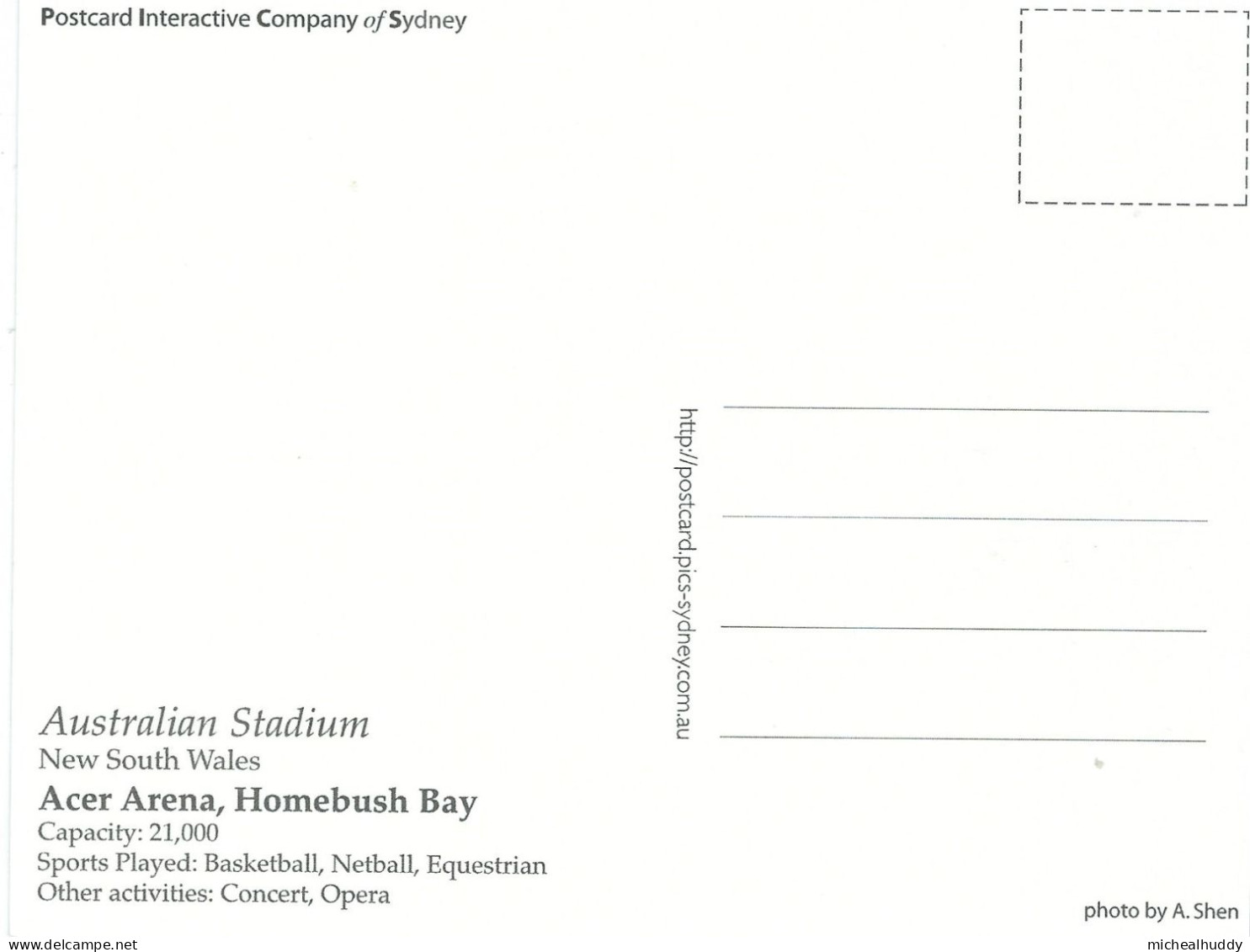 STADIUM AUSTRALIA ACER ARENA HOMEBUSH BAY N.S.W. - Stadiums