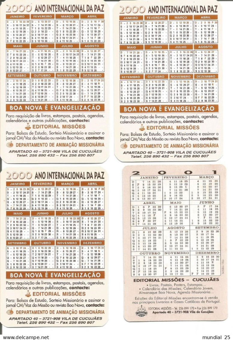 PORTUGAL 4 POCKET CALENDAR #2 - Small : 2001-...