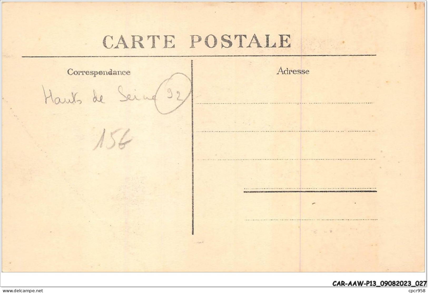 CAR-AAWP13-92-1003 - BOIS DU MEUDON - BELLEVUE - Rendez-vous De La Mare Adam - Intérieure - Meudon