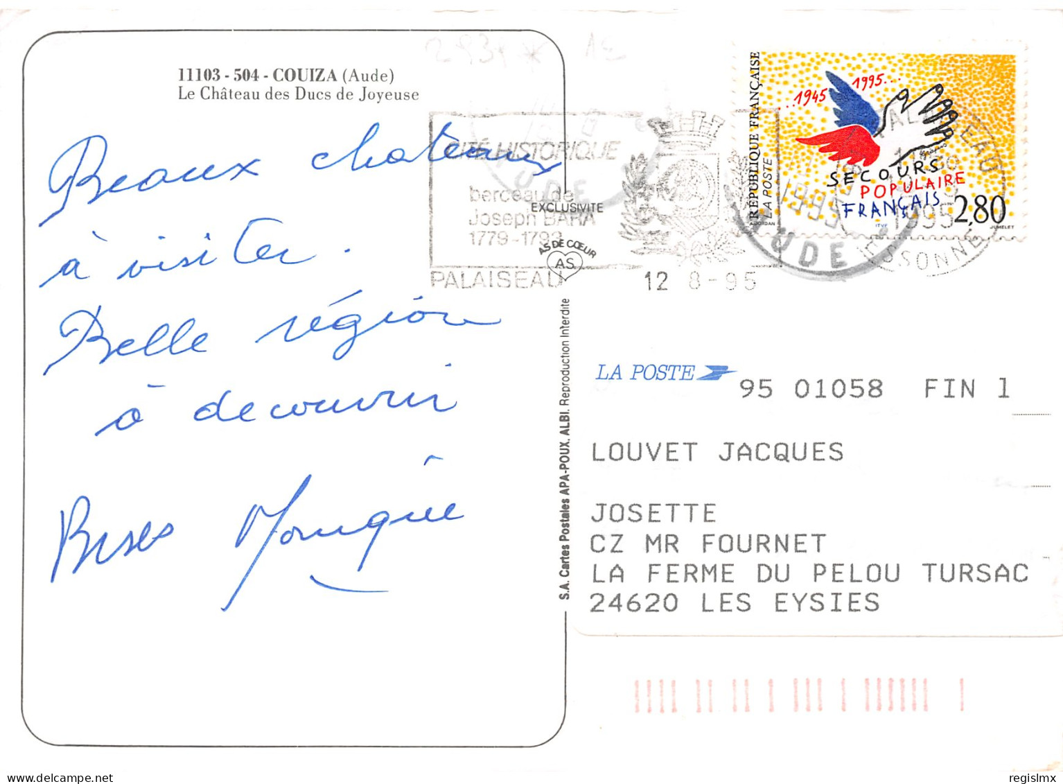 11-COUIZA-CHATEAU DES DUCS DE JOYEUSE-N°2865-A/0003 - Sonstige & Ohne Zuordnung