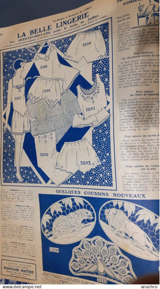 Revue Broderies GORCY 1929