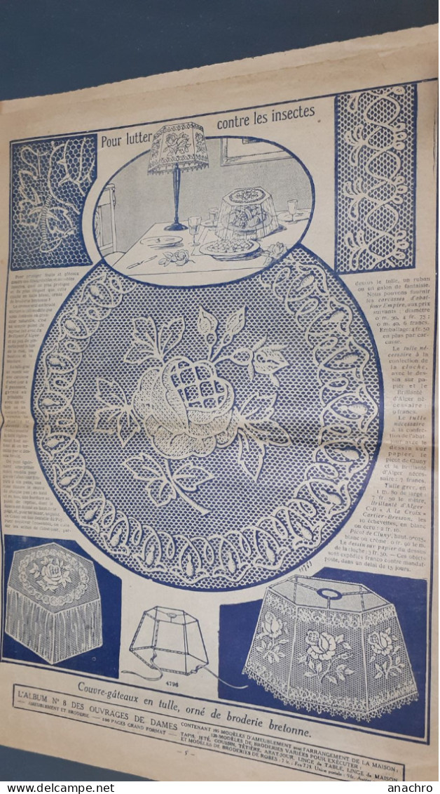 Revue Broderies GORCY 1929-1930 quelques feuilles