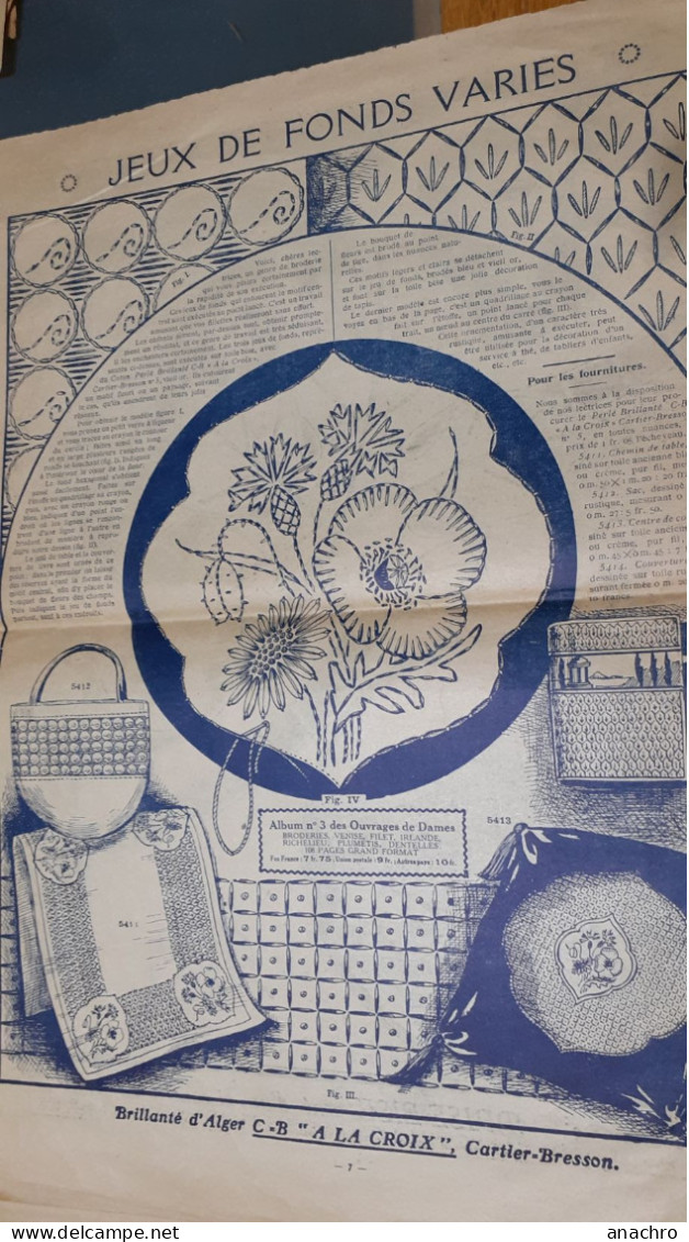 Revue Broderies GORCY 1929-1930 quelques feuilles