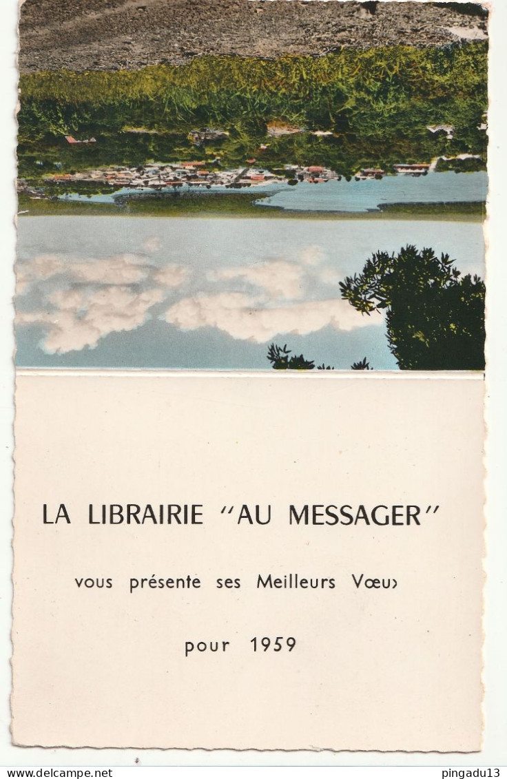 Fixe Afrique AEF Librairie Au Messager Douala Yaoundé Bangui Calendrier 1959 - Small : 1941-60