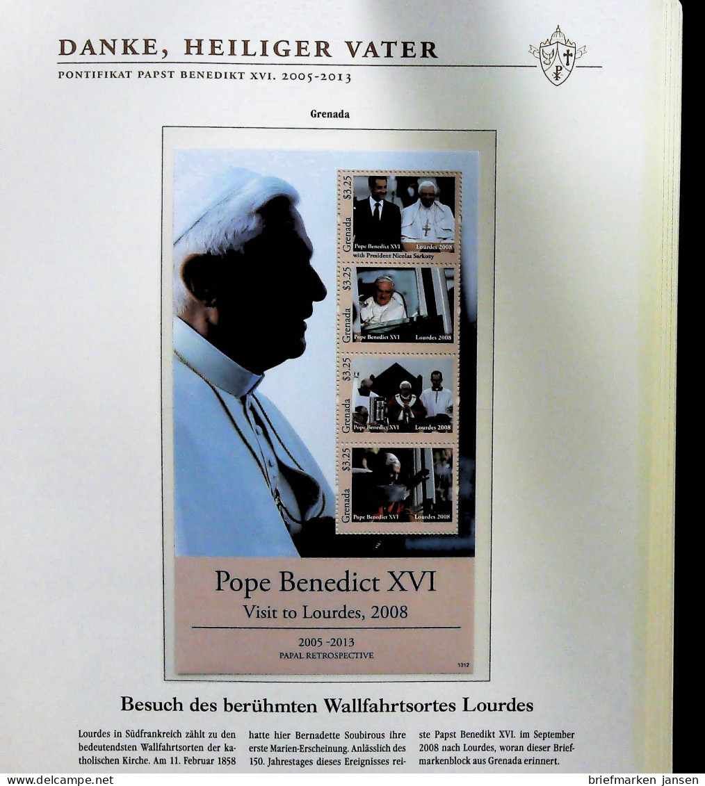 Sammlung "Papst Benedict XVI. 2005-2013" (alle Seiten sind unten abgebildet)