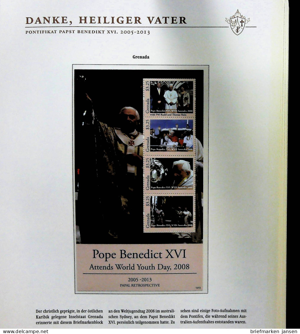 Sammlung "Papst Benedict XVI. 2005-2013" (alle Seiten sind unten abgebildet)