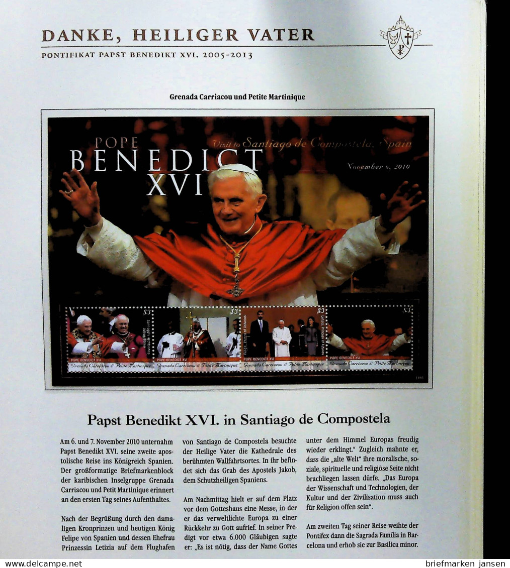 Sammlung "Papst Benedict XVI. 2005-2013" (alle Seiten sind unten abgebildet)