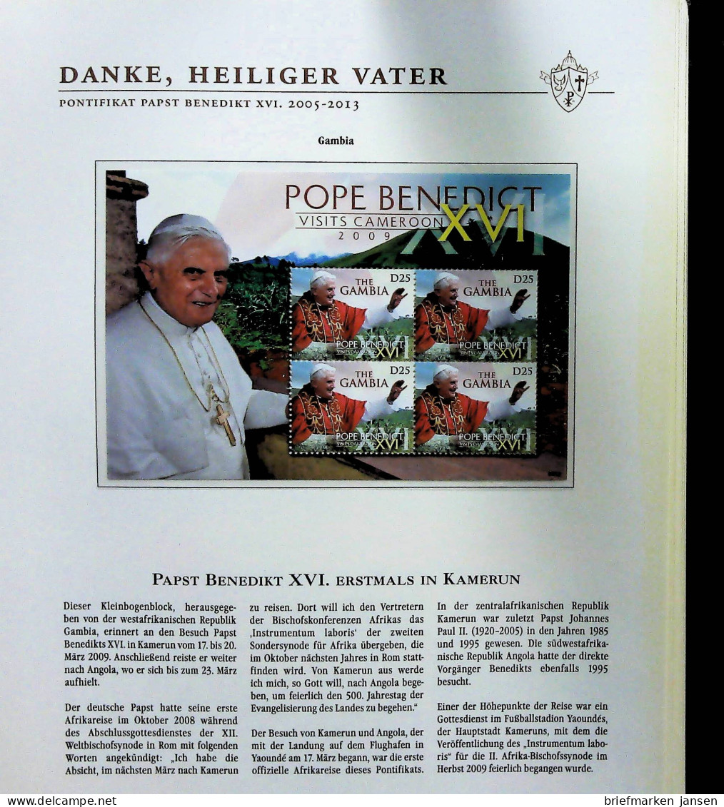 Sammlung "Papst Benedict XVI. 2005-2013" (alle Seiten sind unten abgebildet)