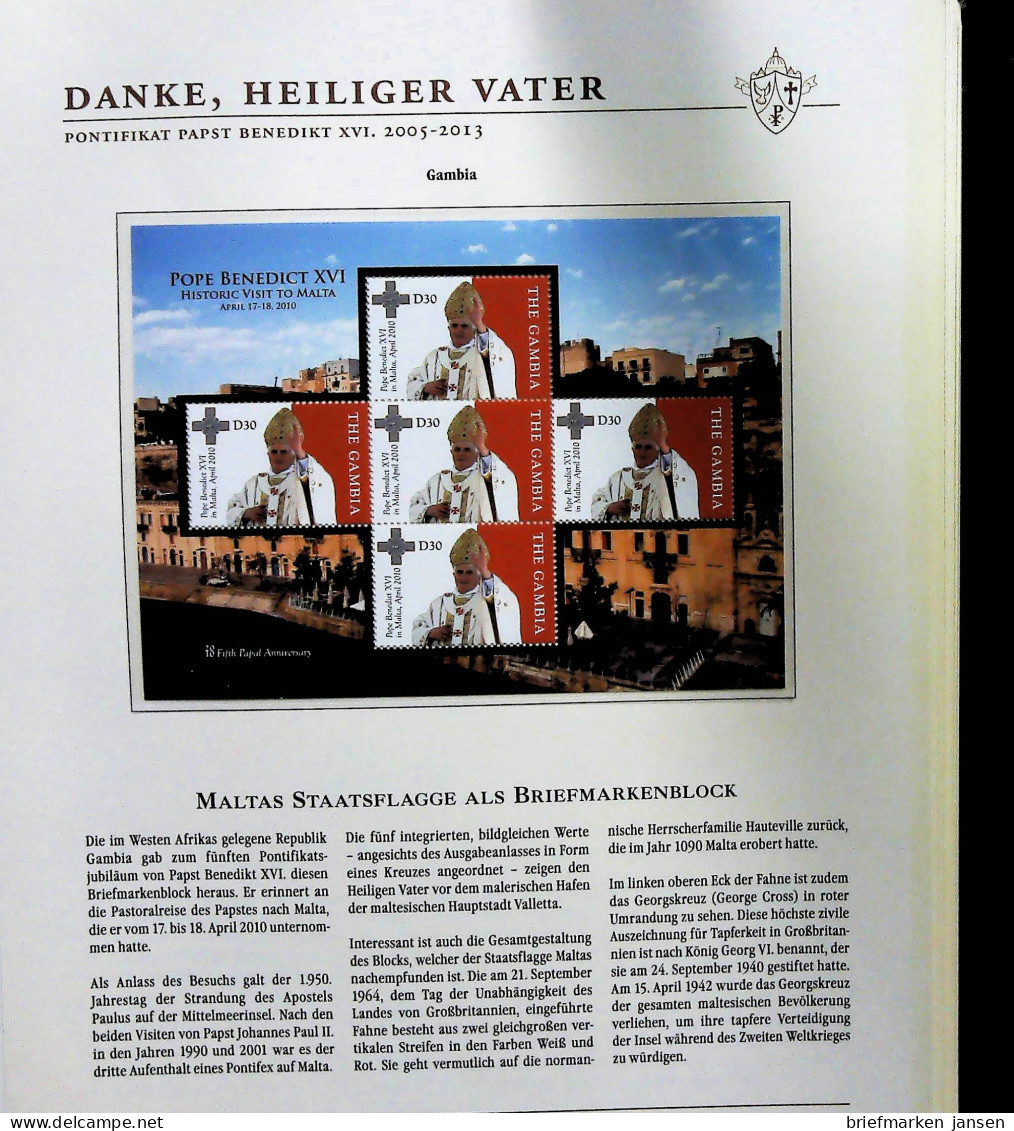 Sammlung "Papst Benedict XVI. 2005-2013" (alle Seiten sind unten abgebildet)