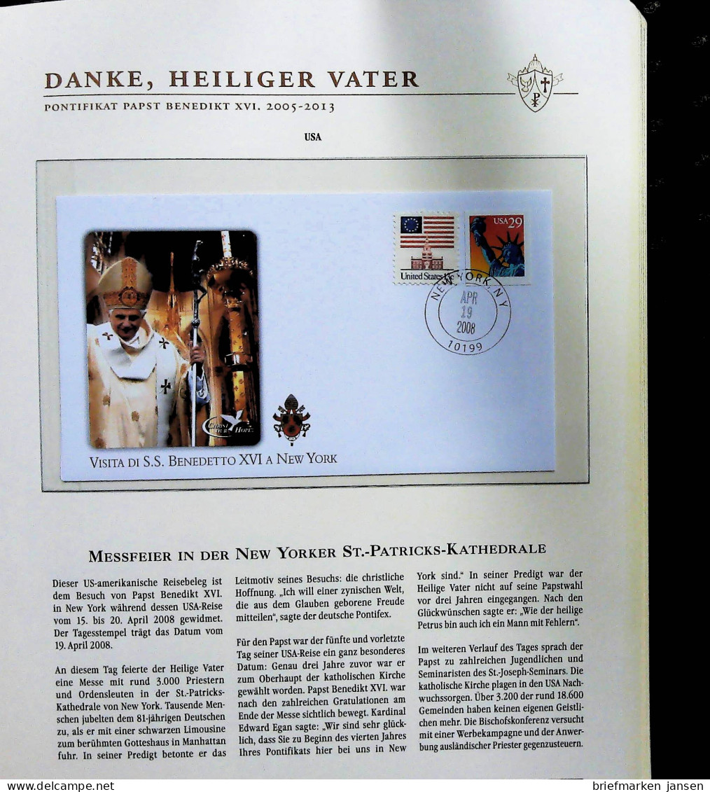 Sammlung "Papst Benedict XVI. 2005-2013" (alle Seiten sind unten abgebildet)