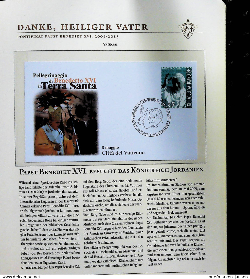 Sammlung "Papst Benedict XVI. 2005-2013" (alle Seiten sind unten abgebildet)
