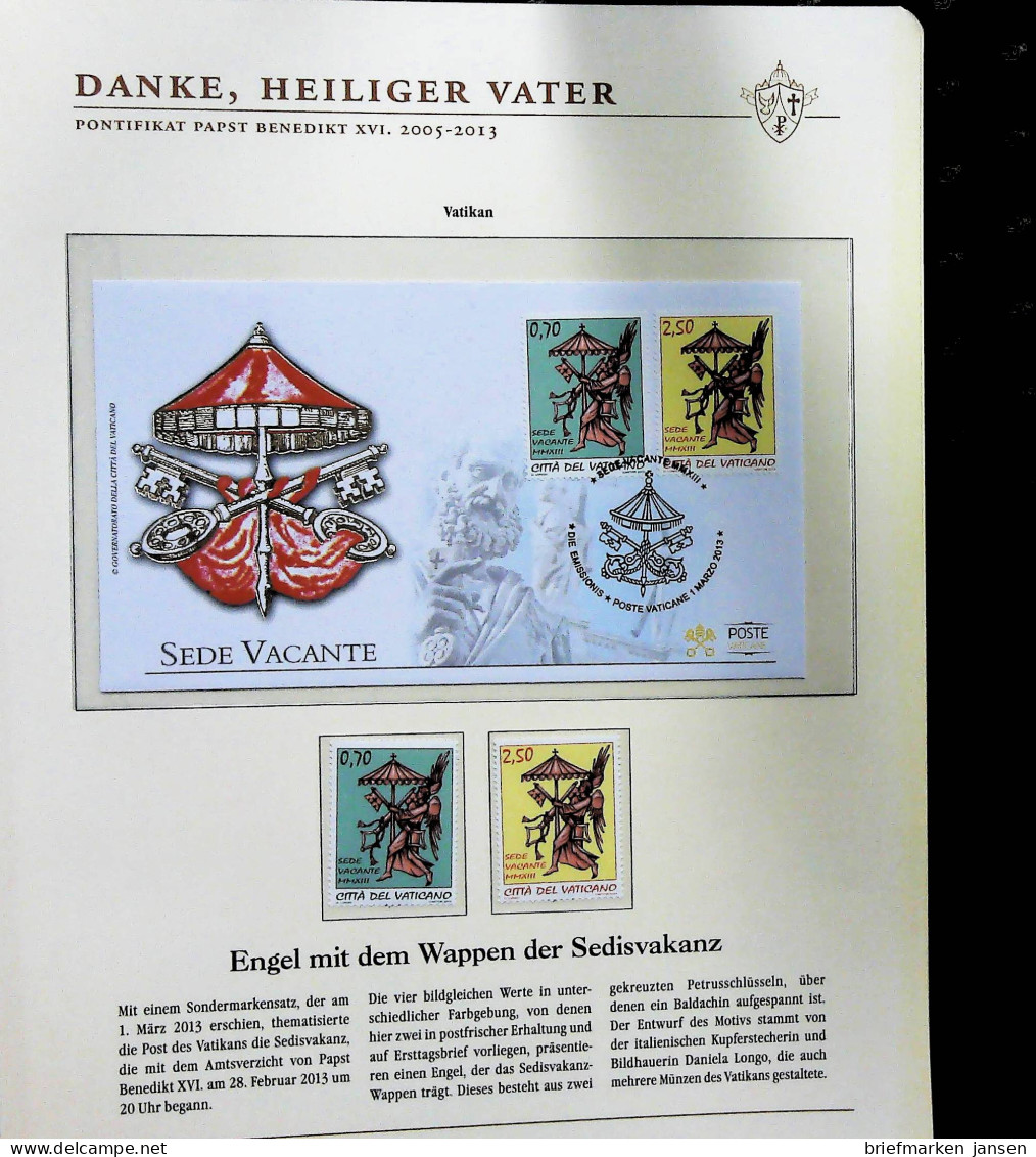 Sammlung "Papst Benedict XVI. 2005-2013" (alle Seiten sind unten abgebildet)