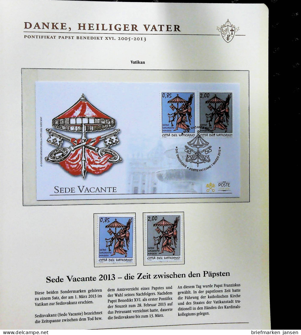 Sammlung "Papst Benedict XVI. 2005-2013" (alle Seiten sind unten abgebildet)