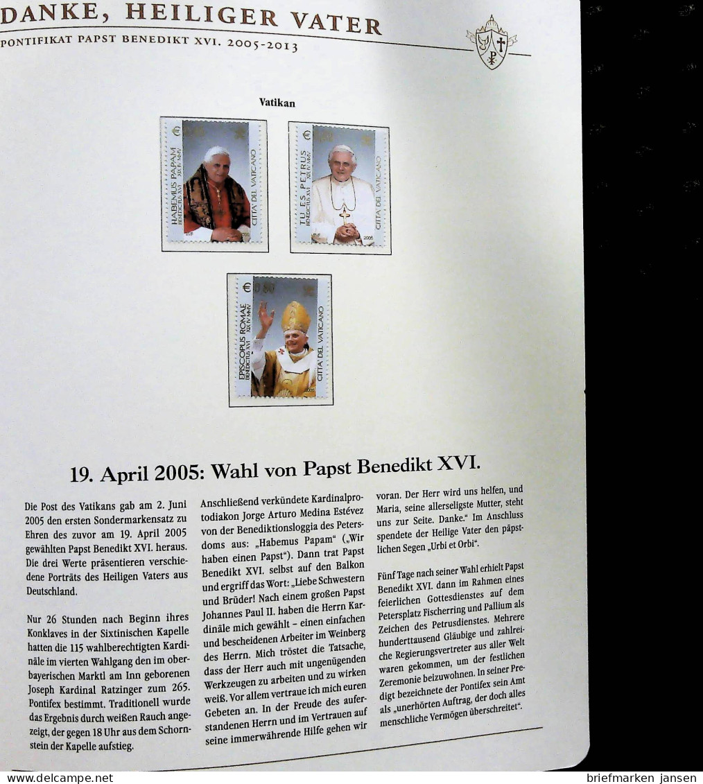 Sammlung "Papst Benedict XVI. 2005-2013" (alle Seiten sind unten abgebildet)