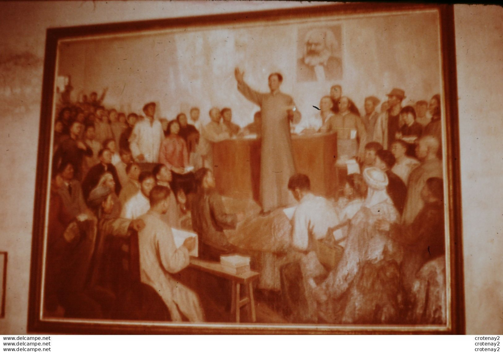 Photo Diapo Diapositive Slide HISTOIRE N°8 MAO ZEDUNG En 1922 VOIR ZOOM - Diapositives (slides)