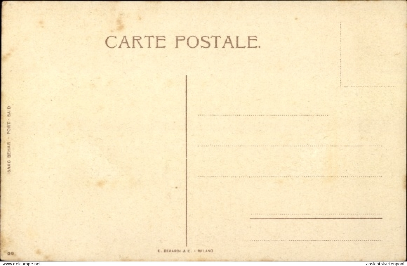 CPA Port Said Ägypten, Palast Der Holländer - Altri & Non Classificati