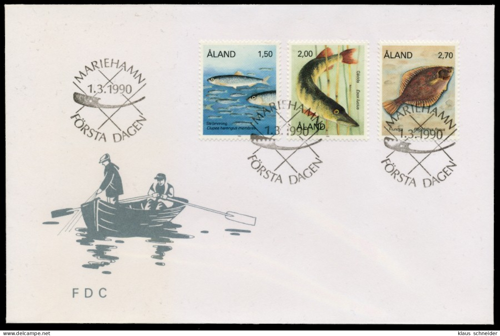 ALAND Nr 38-40 BRIEF FDC S0321EA - Ålandinseln