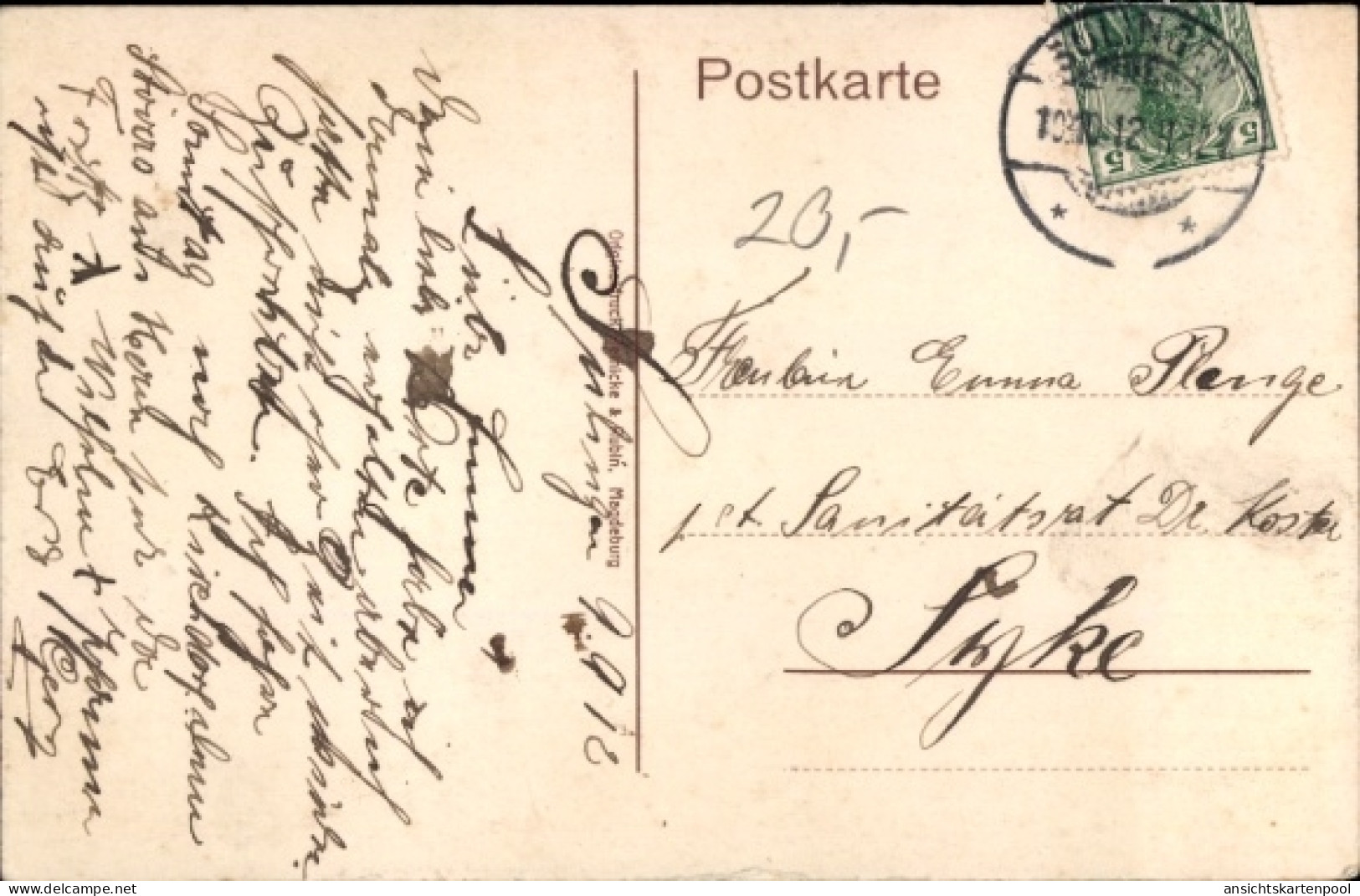 CPA Sulingen In Niedersachsen, Langestraße, Kirchturm, Pferdefuhrwerk - Other & Unclassified