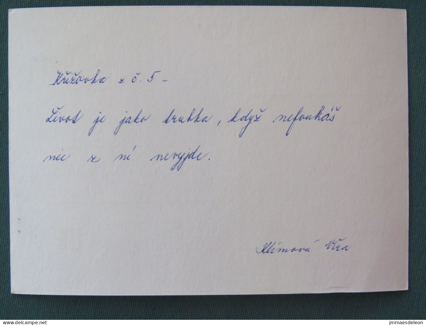 Czech Republic 1994 Stationery Postcard Hora Rip Mountain Sent Locally - Brieven En Documenten