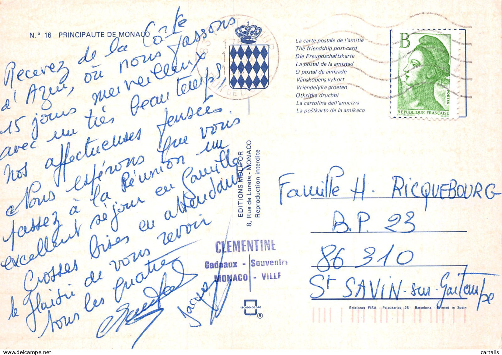 06-MONACO-N°4003-B/0239 - Other & Unclassified