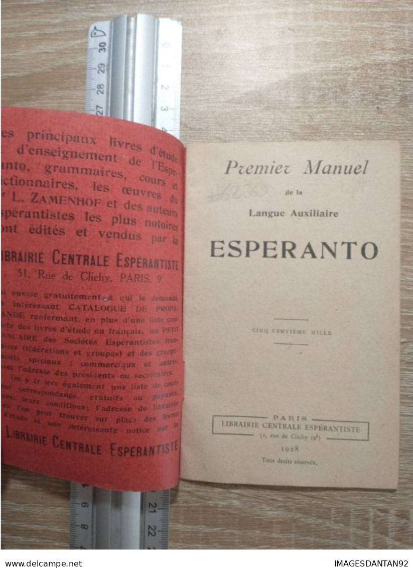 ESPERANTO #FG62369 PREMIER MANUEL LANGUE AUXILIAIRE COMPLET ET NEUF - Esperanto
