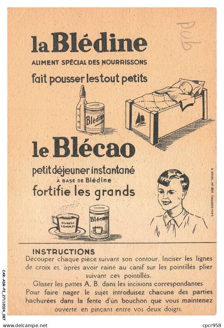 CAR-ADRP2-0125-PUBLICITE - La Pirogue - Werbepostkarten